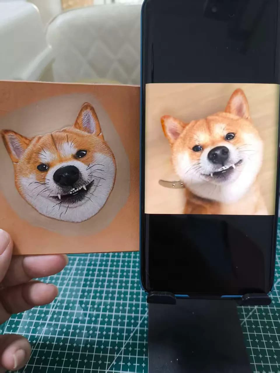 Paint against the reference